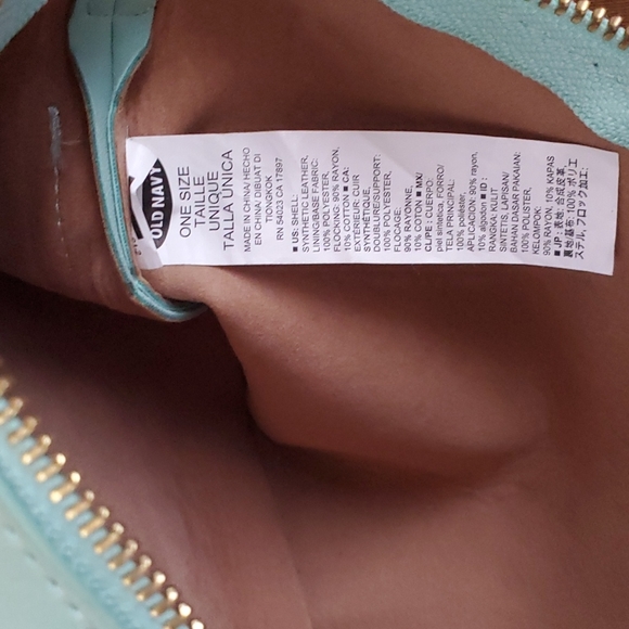 Old Navy Mint Green Fringe Crossbody Bag Convertible Clutch - Picture 7 of 7